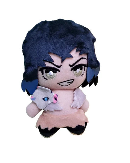 15cm Japan Anime Demon Slayer Akaza Rui Iguro Obanai Tanjirou Kamado Nezuko Agatsuma Zenitsu Plush Toys Doll Peluche Gift