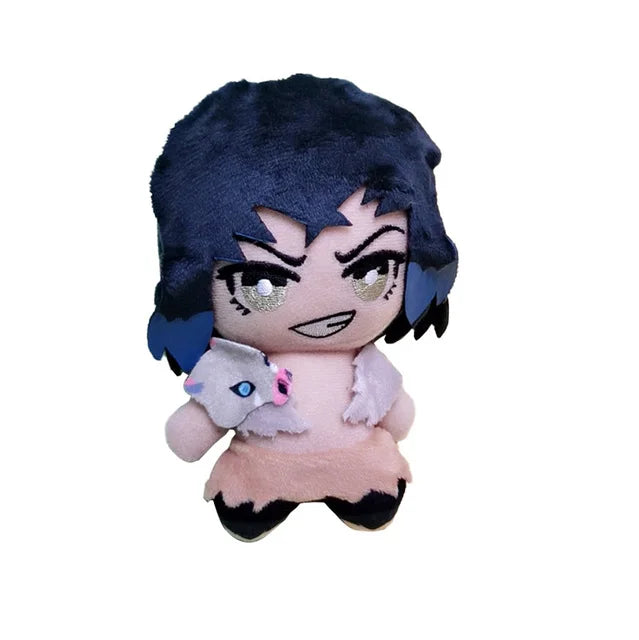 15cm Japan Anime Demon Slayer Akaza Rui Iguro Obanai Tanjirou Kamado Nezuko Agatsuma Zenitsu Plush Toys Doll Peluche Gift