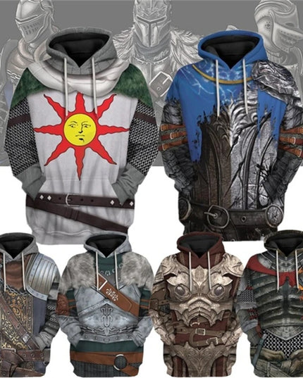 Men's And Women's 3d Printed Popular Game Dark Souls Hoodie New Fashion Casual Hooded Sweatshirt Cool Sport Oversized Loose Top