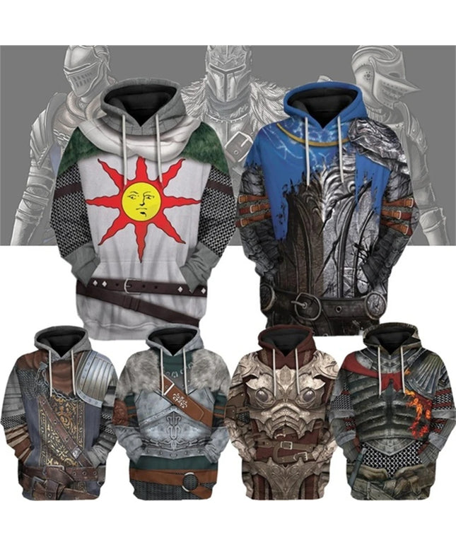 Men's And Women's 3d Printed Popular Game Dark Souls Hoodie New Fashion Casual Hooded Sweatshirt Cool Sport Oversized Loose Top