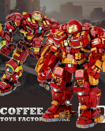 Superheroes Mecha DIY Building Blocks Movie Mech Hero 3D Model Armor Iron Robot MOC Bricks Toys For Adult Kid Boy Christmas Gift