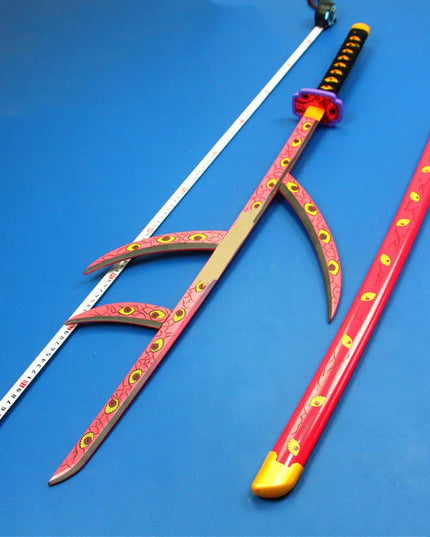 41in/104cm Demon Slayer Katana Anime Ninja Sword Demon Slayer Cosplay Prop Knife Real Size Samurai Sabre Japonesa Katana Sword