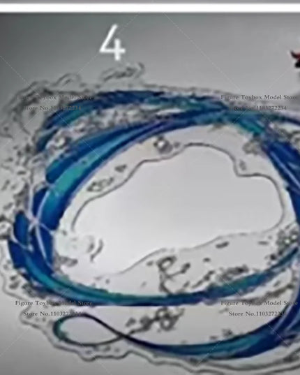 SHF 1/12 Anime Kamado Tanjirou Boy Flame Strike Special Effects Static Water Model Toys Accessory For 6" Tomioka Giyuu Decor