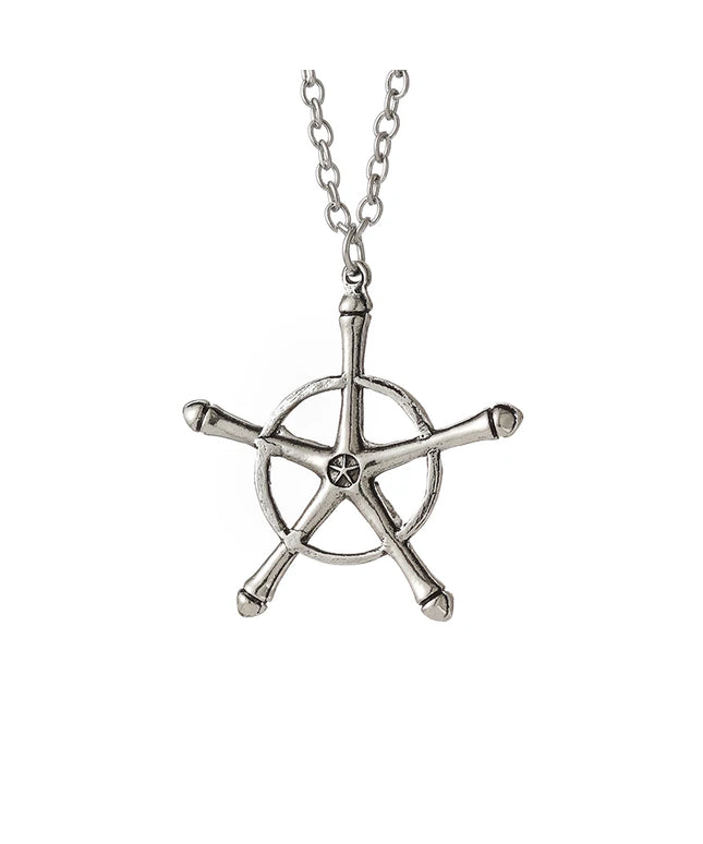 Anime Bleach Necklace Quincy Ishida Uryuu Cosplay Ginrei Gojiaku Amulet Alloy Choker Chain Keychain Pendant Jewelry Gifts