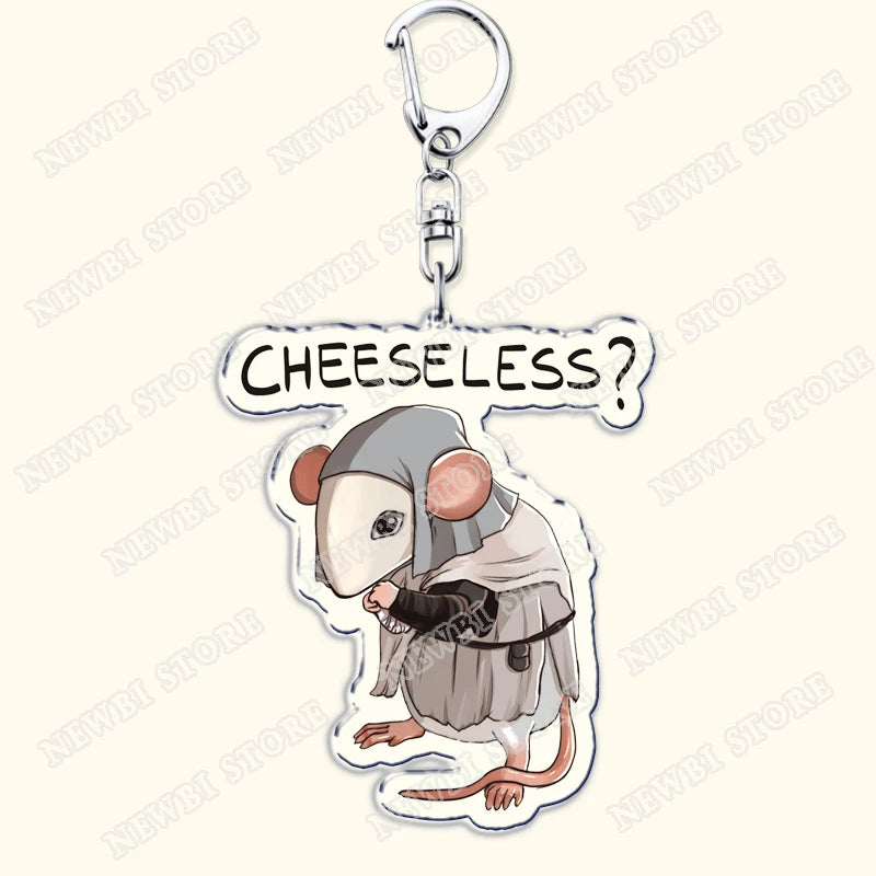 Video Game Dark Souls Keychains for Women Accessories Bag Bloodborne Malenia Melina Keyrings Jewelry Fans Gaming Friends Gift