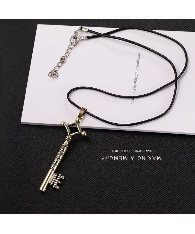 Hot Sale Attack On Titan Necklace Eren Key Shingeki No Kyojin Pendant Fashion Vintage Retro Anime Jewelry For Men Cosplay