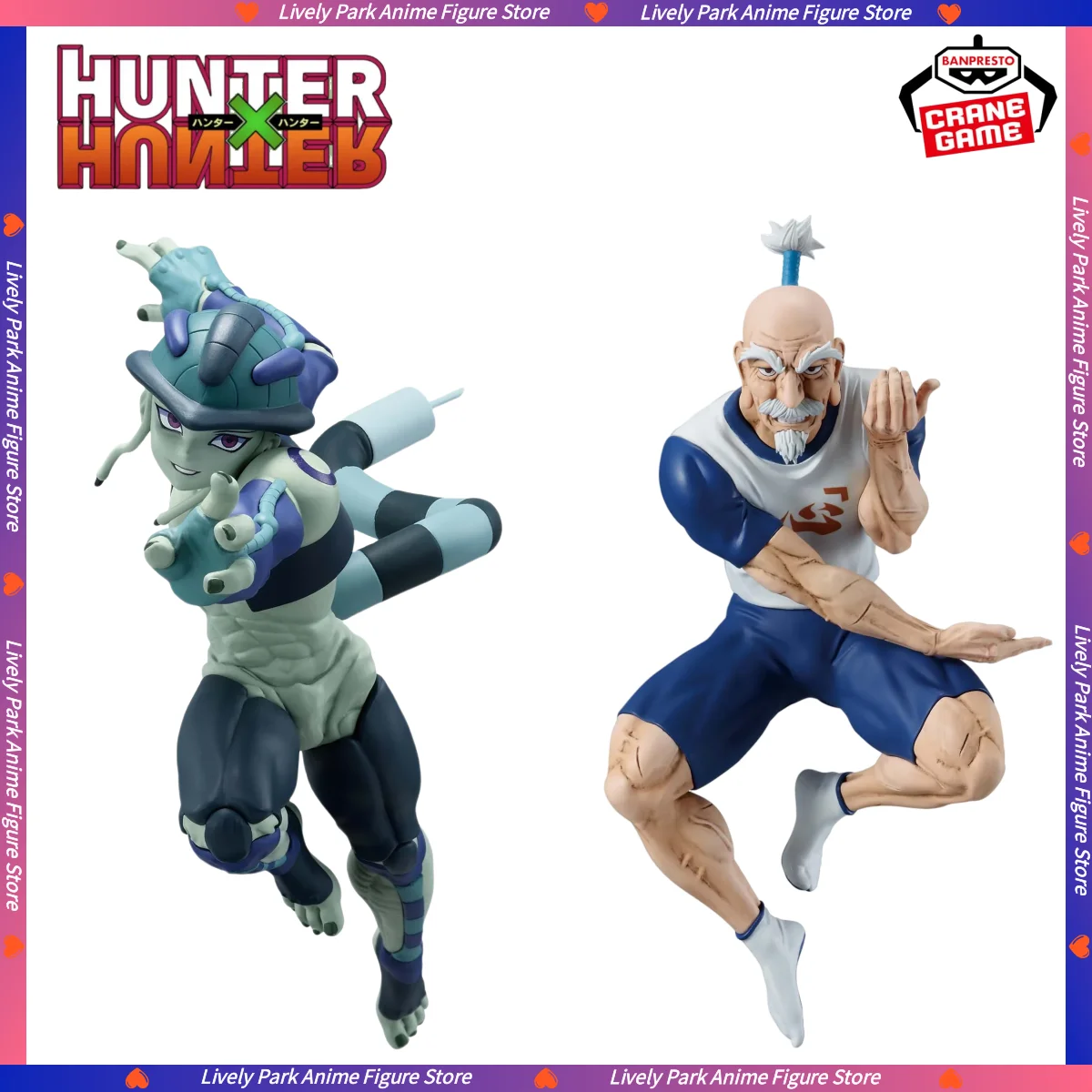 In Stock BANDAI HUNTER HUNTER VIBRATION STARS Aizakku Netero Meruem Hot Anime Action Model Gifts Collectible Figurines for Kids