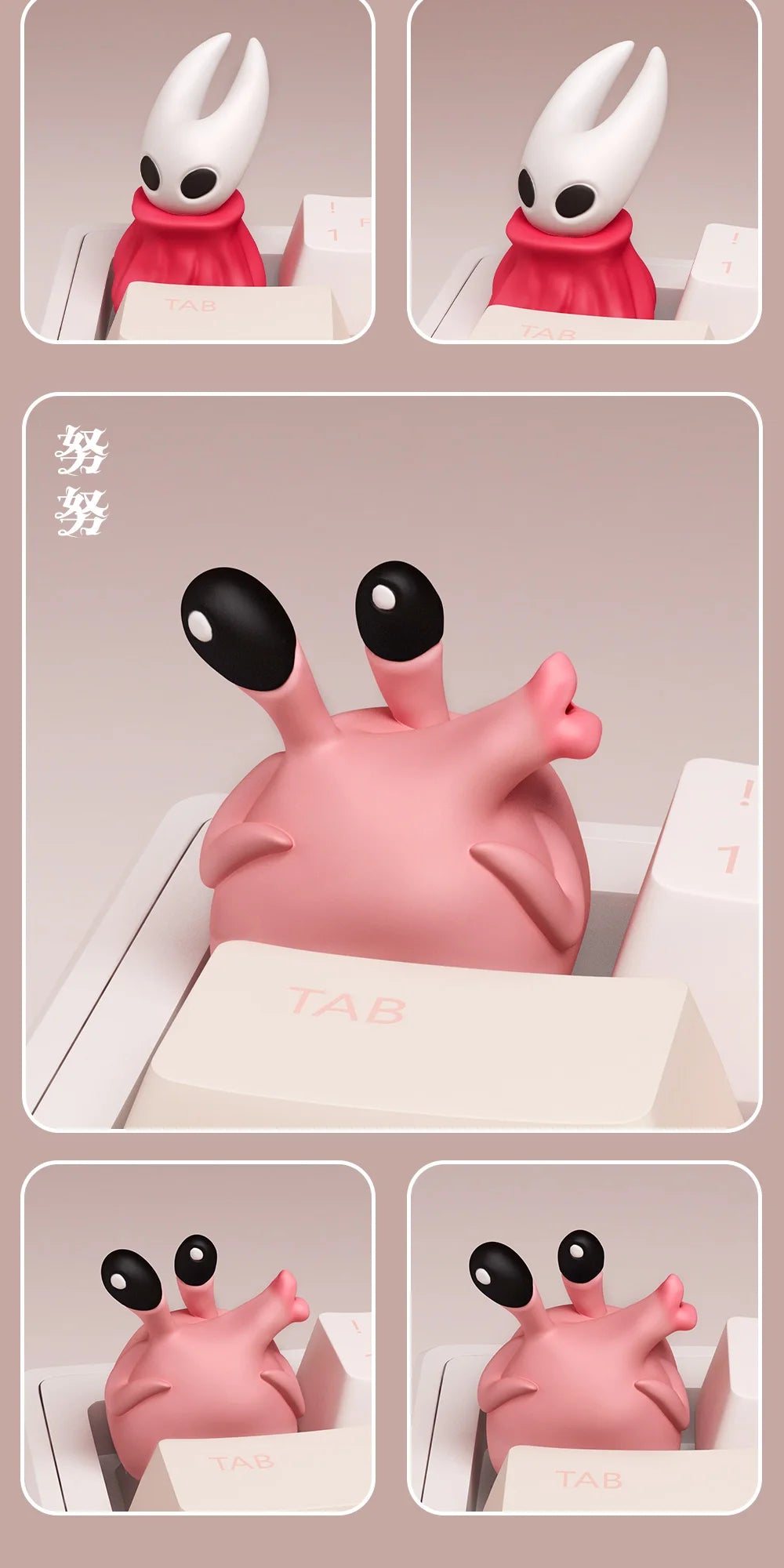 Hollow Knight Hornet Nunu 3D Keycap Personalized Cute Keycap Customization Mechanical Keyboard Resin Keycap Creative ESC
