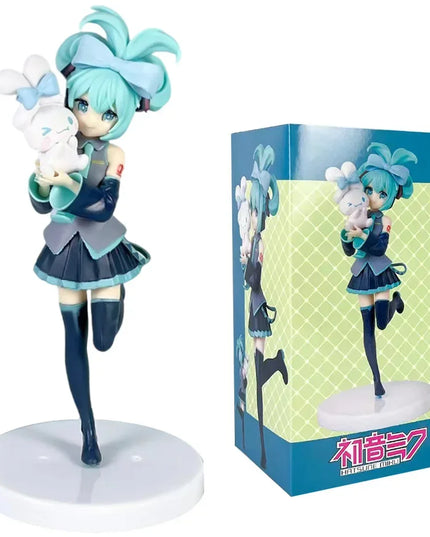 Anime beautiful girl Hatsune Miku handmade character fashion birthday Christmas gift Hatsune Miku PVC model desktop decoration