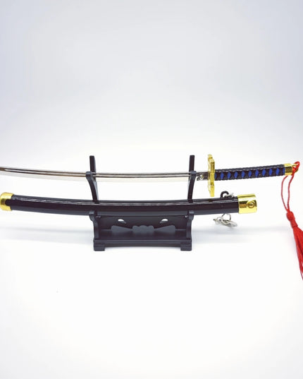 Demon Slayer Peripherals Tanjiro, Agatsuma Zenitsu Katana Full Metal Weapons Bounce Jump Knife Crafts Toy Sword Model Ornaments