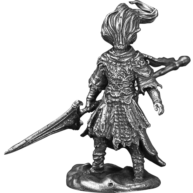 Vintage White Brass Dark Souls III Nameless King Anime Action Figurine Metal Game Character Model Collections Toy Gifts