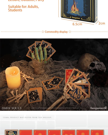 Dark Souls Poker Cards - Deck of 52 Cards Perfect for Playing Poker, Black Jack, Big 2 and Other Card Games