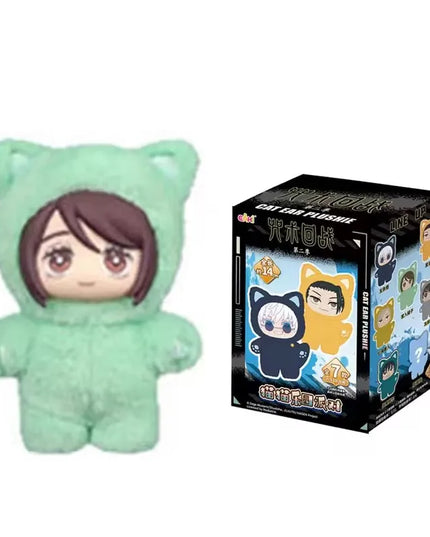 In Stock Genuine Eaki Jujutsu Kaisen Season 2 Cat Park Party Gojo Satoru Blind Box Plush Wrist Bag Pendant Model Collection