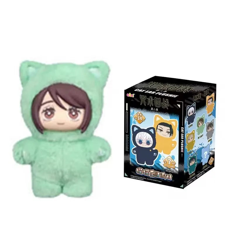 In Stock Genuine Eaki Jujutsu Kaisen Season 2 Cat Park Party Gojo Satoru Blind Box Plush Wrist Bag Pendant Model Collection