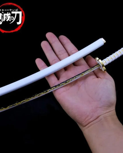 25cm Demon Slayer Katana Swords Kimetsu No Yaiba Samurai Sword Real Size Japanese Katana Anime Cosplay Prop Home Decoration