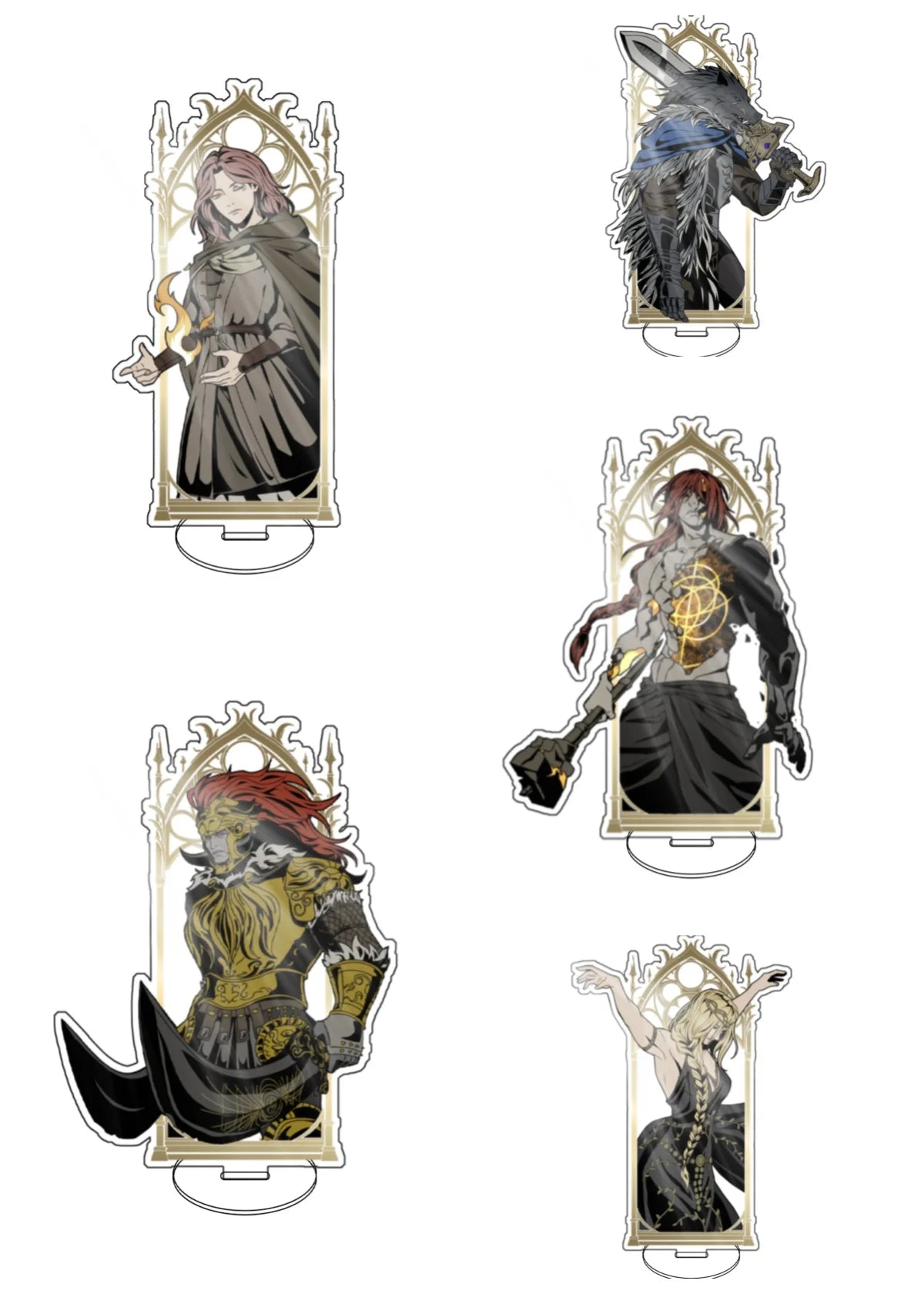 Anime Game Elden Ring 15CM Melina Starscourge Radahn Aseo Queen Marika the Eternal Acrylic Stand Model Plate birthday gifts