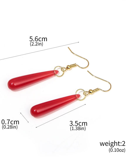 Anime Frieren: Beyond Journey's End Red Earrings Frieren At The Funeral Frieren stud Earrings Pendant Frieren Elf Cosplay Gift