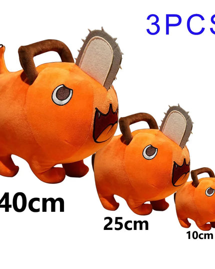 10-40cm Anime Chainsaw Man Dolls Plush Toy Cartoon Pochita Orange Dog Pillow Stuffed Soft  Toy for Kids Birthday Gift