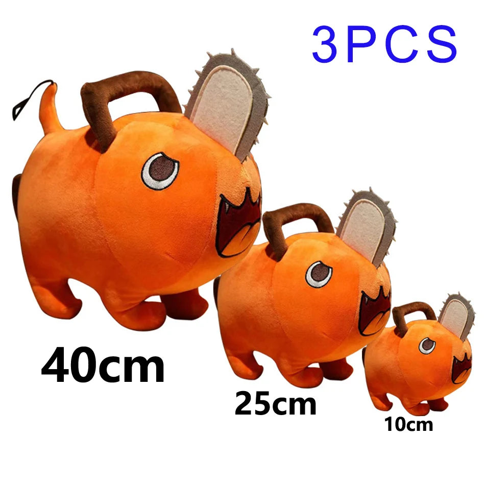 10-40cm Anime Chainsaw Man Dolls Plush Toy Cartoon Pochita Orange Dog Pillow Stuffed Soft  Toy for Kids Birthday Gift