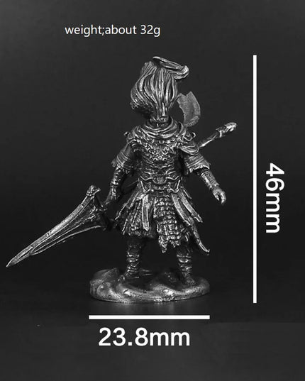 Vintage White Brass Dark Souls III Nameless King Anime Action Figurine Metal Game Character Model Collections Toy Gifts