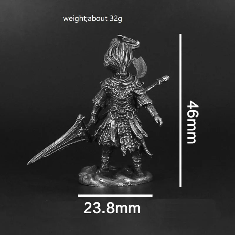 Vintage White Brass Dark Souls III Nameless King Anime Action Figurine Metal Game Character Model Collections Toy Gifts