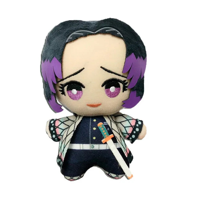 15cm Japan Anime Demon Slayer Akaza Rui Iguro Obanai Tanjirou Kamado Nezuko Agatsuma Zenitsu Plush Toys Doll Peluche Gift