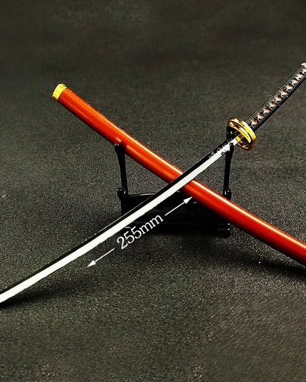 25cm Demon Slayer Katana Swords Kimetsu No Yaiba Samurai Sword Real Size Japanese Katana Anime Cosplay Prop Home Decoration