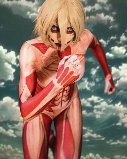 Halloween Annie Leonhardt Female Cosplay Costumes 3D Print Attack on Titan Female/Male Zentai Catsuit Girls Bodysuit