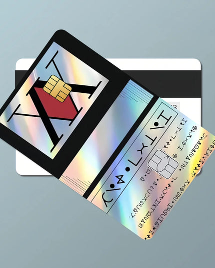 HUNTER Film Skin Cover Credit Card Stickers 4PCS Debit Front Anime H-HUNTER x Decoration Bank Bus Pass Waterproof