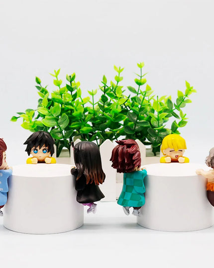 New Party Angel Demon Slayer Series Blind Box Car Decoration Desktop Computer Screen Cupid Hand Fashion Play Doll Birthday Gift