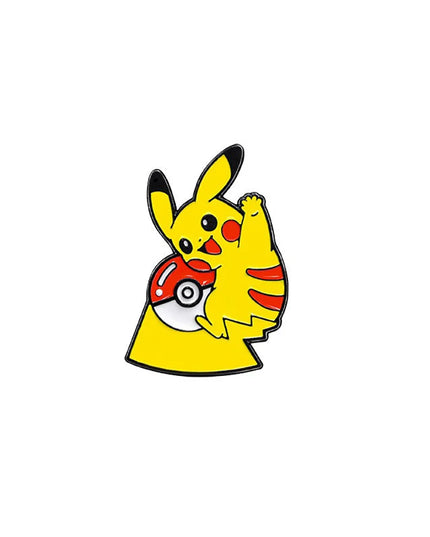 4 Pcs cute cartoon creative personality pocket monsters Badge Animated character Enamel brooch Men's and women's Bag Accessories