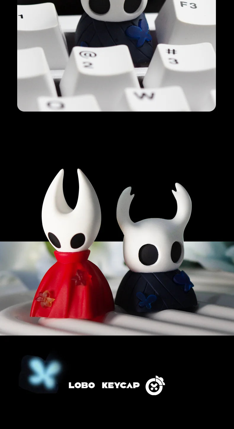 Hollow Knight Keycap Single Transparent Kawaii Hornet Creative Keycap Resin Mechanical Keyboard Customized Esc Game Peripheral
