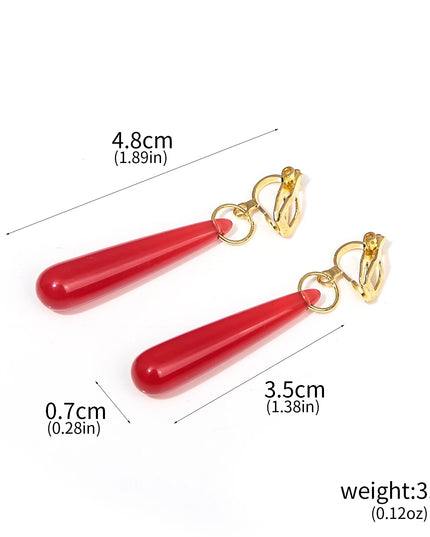Anime Frieren: Beyond Journey's End Red Earrings Frieren At The Funeral Frieren stud Earrings Pendant Frieren Elf Cosplay Gift