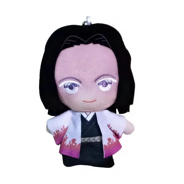 15cm Japan Anime Demon Slayer Akaza Rui Iguro Obanai Tanjirou Kamado Nezuko Agatsuma Zenitsu Plush Toys Doll Peluche Gift