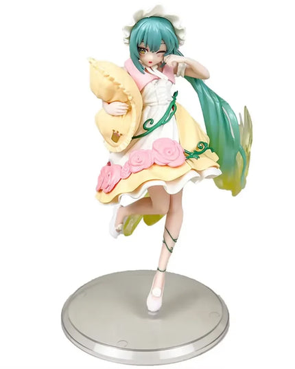 Anime beautiful girl Hatsune Miku handmade character fashion birthday Christmas gift Hatsune Miku PVC model desktop decoration
