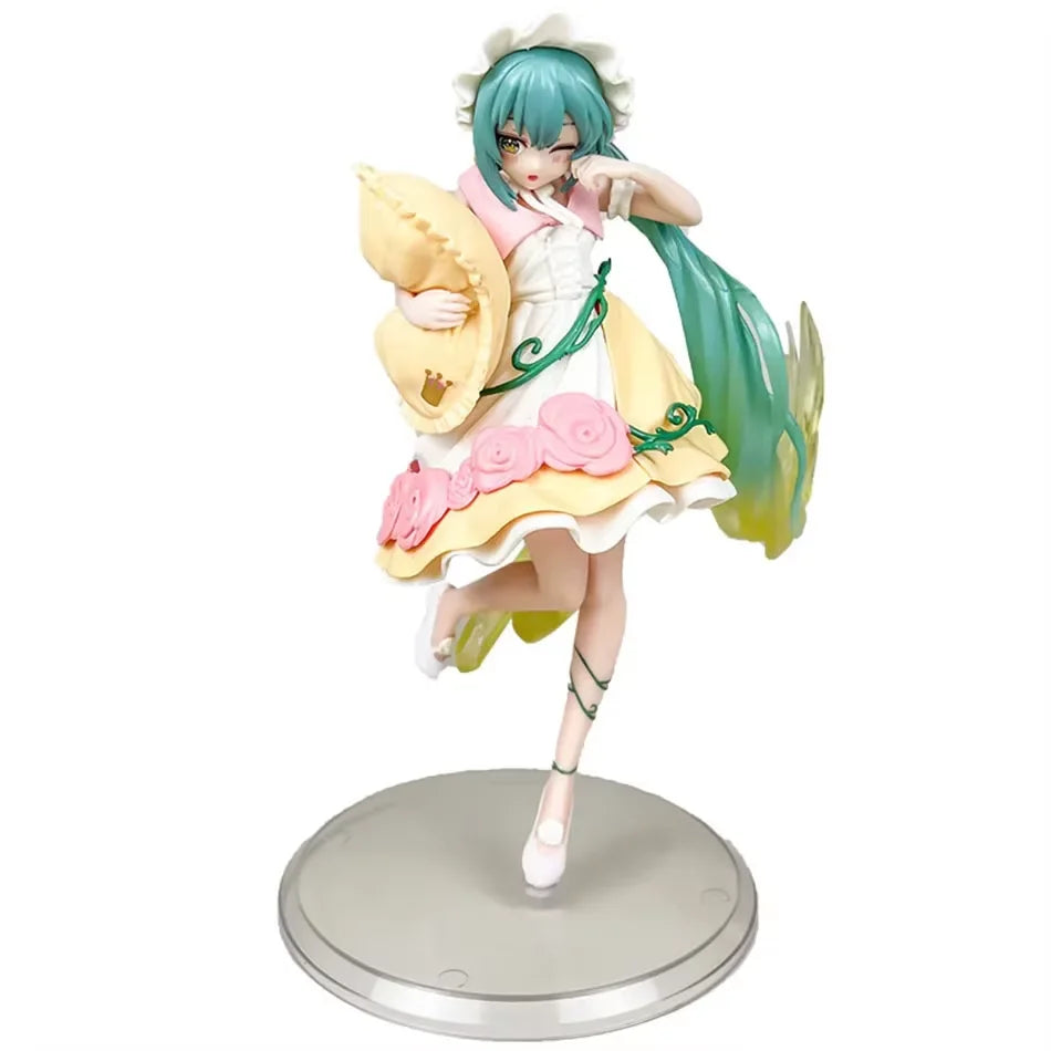 Anime beautiful girl Hatsune Miku handmade character fashion birthday Christmas gift Hatsune Miku PVC model desktop decoration