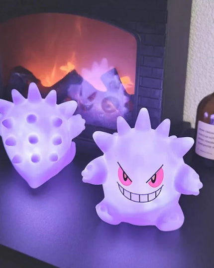 Gengar Pokemon Pikachu Night Light Cute Anime Soft Light Bedroom Bedside LED Light Room Decoration Christmas Children's Toy Gift