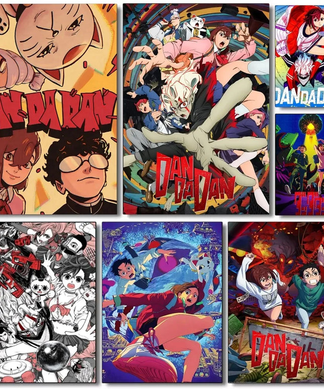 1PC Classic Anime Dandadan Poster Self-adhesive Art Waterproof Paper Sticker Coffee House Bar Room Wall Decor