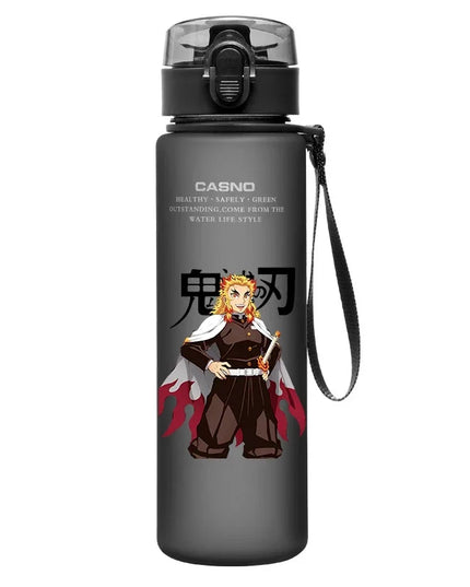 560Ml Demon Slayer Cup Drinking Outdoor Water Bottle Nezuko Tanjirou Children Portable Plastic Large Capacity Cup Christmas Gift
