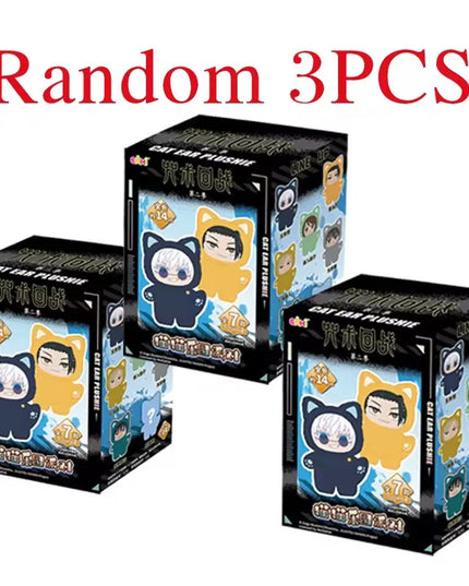 In Stock Genuine Eaki Jujutsu Kaisen Season 2 Cat Park Party Gojo Satoru Blind Box Plush Wrist Bag Pendant Model Collection