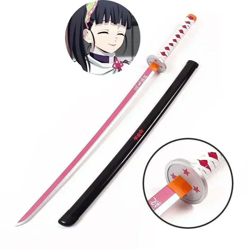 104cm Demon Slayer Katana Swords Tanjirou Zenitsu Katana Fake Sword Killer Devils Real Size Japanese Anime Cosplay Prop Toy Gift