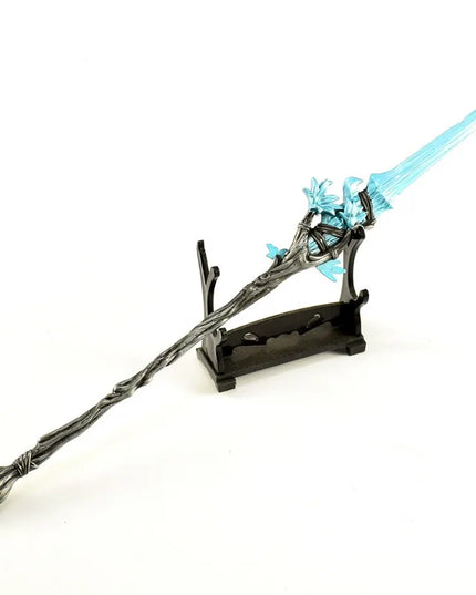 30cm/11.81in Eldenn Game Peripheral Weapon Model Dream Spear Metal Handicraft Ornament Collection Desktop Display Gift Toys Boys