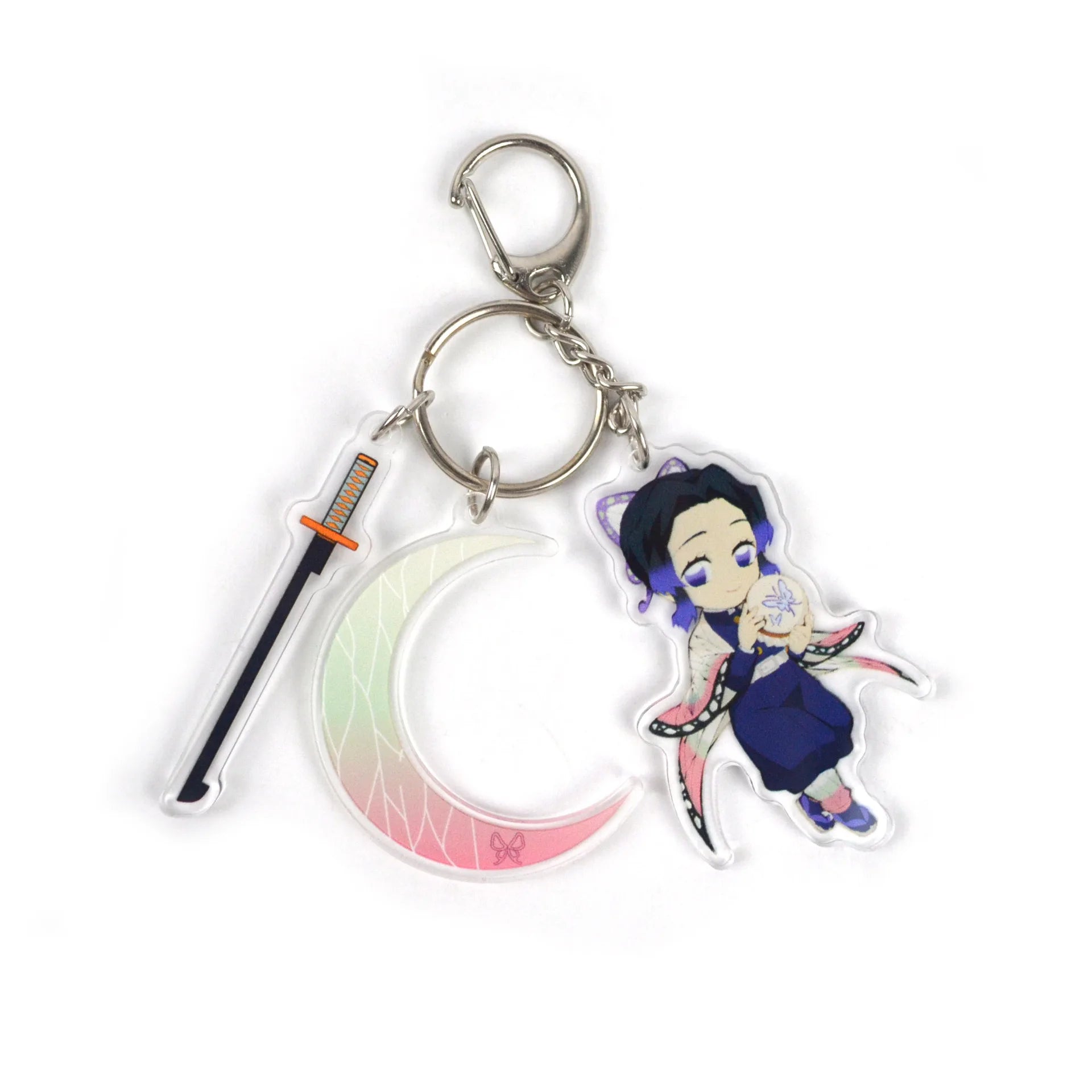 Demon Slayer Anime Character Tokitou Muichirou Uzui Tengen Tanjirou Acrylic Keychain Pendant Accessories