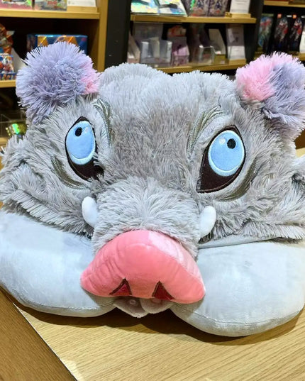 Cosplay Prop Wild Boar Head Plush Hat Demon Slayer Hashibira Inosuke Warm Headgear Japanese anime Stuffed Anime Plushies Gift