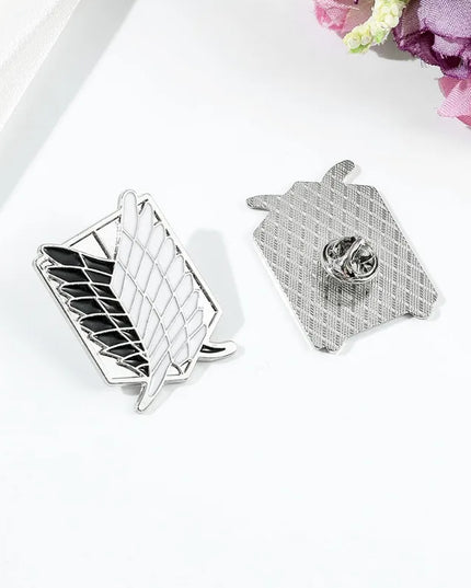 Anime Peripheral Jewelry Shirt Bag Popular Accessories Pins ZXMJ Attack on Titan Same Style Brooch Wings of Freedom Logo Badge