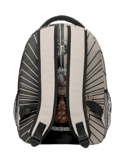 Anime Demon Slayer Tanjiro Nezuko 3D Printed Backpack for College Students Large School Bag 15 Inch Laptop Bag Middle School