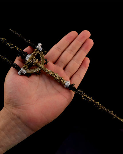 30cm Mohgwyn's Sacred Spear Elden Game Great Spear Samurai Swords Katana Melee Weapon Model Desktop Ornaments Gifts Toys Boys