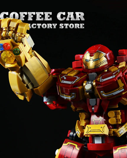 Superheroes Mecha DIY Building Blocks Movie Mech Hero 3D Model Armor Iron Robot MOC Bricks Toys For Adult Kid Boy Christmas Gift
