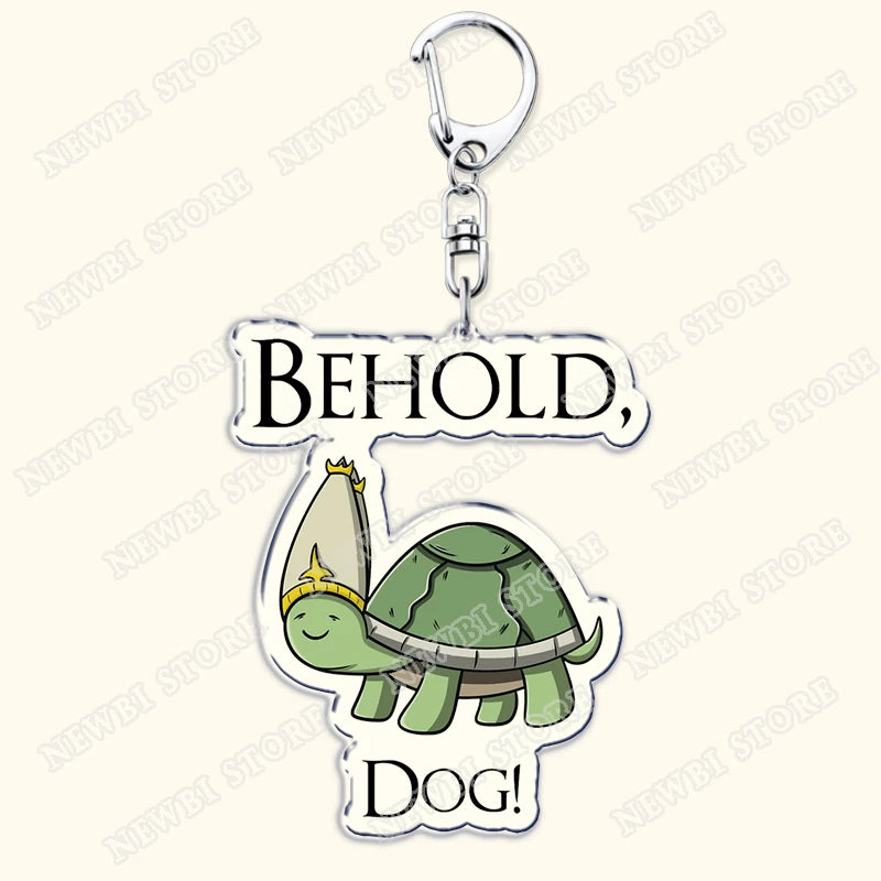 Video Game Dark Souls Keychains for Women Accessories Bag Bloodborne Malenia Melina Keyrings Jewelry Fans Gaming Friends Gift