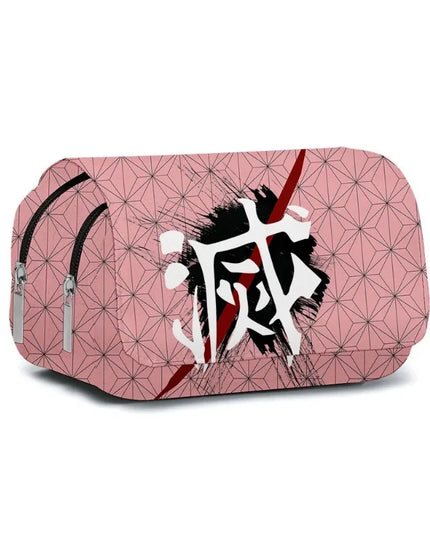 Demon Slayer 3D Anime Pen Bag Student Storage Bag Tanjirou Nezuko Zenitsu Giyuu Cartoon Pen Box Cute Boys Girls Pencil Case